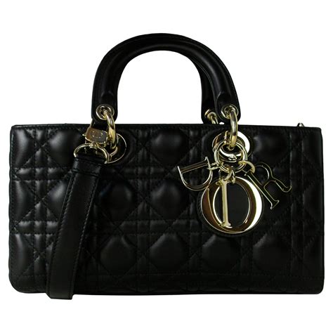 Dior Black Canvas and Leather D